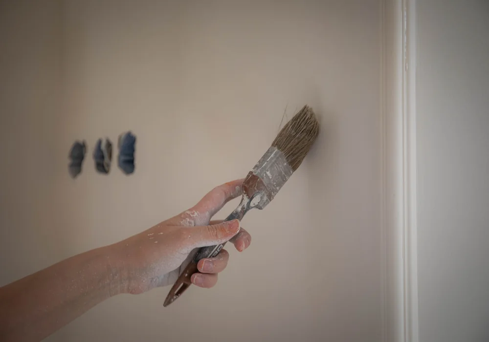 Careful cutting-in and detail work